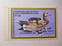 1984 United States Hunting Permit Wigeon Stamp