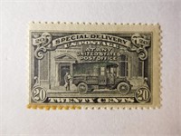 1925 Special Delivery $.20 P.O. Truck black stamp