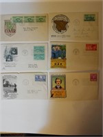 6 Different First Day of Issue Envelopes from 1949