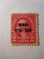 1928 Commemorative $.02 Hawaii Discovery