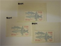 Lot of 3 Fish 1986 Comm Complete Booklets