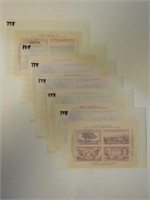6 1936 Comm Scott #778a-778d Souvenir Sheets