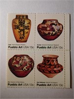 1977 Commemorative stamp block of four