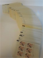 Plate blocks/blocks of commemorative stamps 1980s