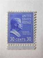 1937 Commemorative Theodore Roosevelt $.30 stamp