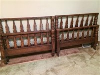 2 Rustic Twin Bed Frames