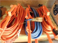 3 ext. cords w holders