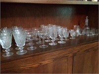 Lot of Assorted Crystal Glassware