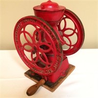 Antique Iron Foundry Wheel Coffee Grinder