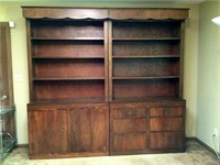 Two Unit  Bookcase Wall Display Cabinet