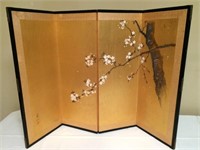 Painted Japanese Folding Screen