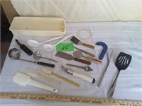 Assortment of Kitchen utensils