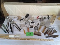 Assortment of Kitchen utensils