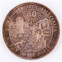 Coin 1.45 Ounce .999 1963 Cobalt Canada Comm.