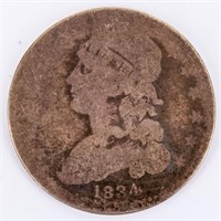 Coin 1834 Liberty Cap Bust Quarter AG