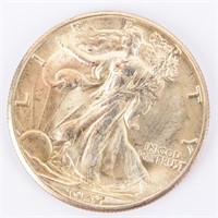 Coin 1947-D Walking Liberty Half Dollar Gem BU