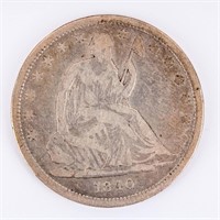 Coin 1840 Seated Liberty Half Dollar VG