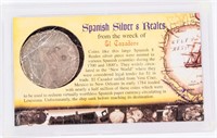 Coin Spanish Silver 8 Reales Shipwreck Coin