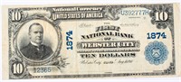 Coin 1874 $10 National Currency Note
