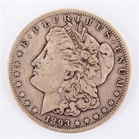 Coin 1893-CC  Morgan Silver Dollar Very Fine