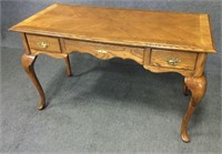 3 Drawer Oak Accent Table