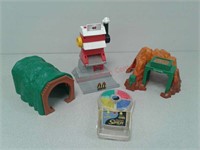 Plastic toy train or car accessories, pocket