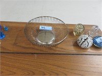 Silver plated basket