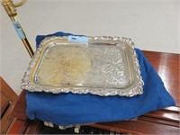 Wallace Barogue silver plate tray