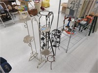 Decorative metal plant stands & coat rack-8 items