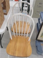 2 windsor back chairs