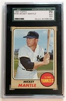 1968 Topps Mickey Mantle SGC 70