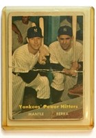 1957 Topps #407 Mantle/Berra Power Hitters