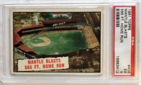 1961 Topps #406 Mickey Mantle HR PSA 5