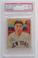 1935 Diamond Stars Tony Lazzeri PSA 6.5 Blue Back