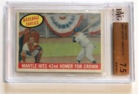 1959 Topps Mickey Mantle Mantle #461 BVG 7.5