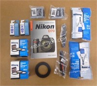 Lot of Assorted Camera Acces & Nikon D70 Guide NEW