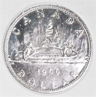 18V- 1966 Silver Canada Dollar Coin 23.48g