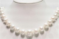 11V- Freshwater Pearl Necklace w/ SS Clasp $800