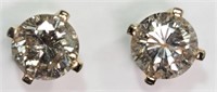 12V- 14k Diamond Solitaire stud earrings $1,650