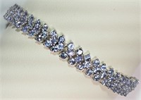 29V- Sterling silver 144 tanzanite bracelet $1,699