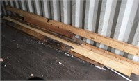 Assorted width & length rough cut lumber