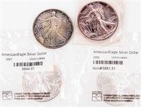 Coin 4 American Silver Eagles .999 Silver