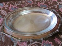 TRAY WITH GLASS INSERT
