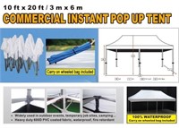 Commercial Pop Up Tent 10' X 20'