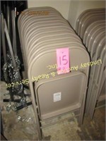 14 Metal Folding Chairs (textured)