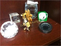 Collection of Clocks, Awards, Calendar, etc.