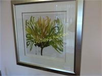 Watercolor Floral Abstract Framed