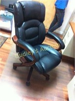 Leather Commercial Office Chair on Rollers