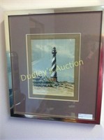 Cape Harris Lighthouse Framed/Matted Print