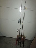 Fishing poles & Tackle Box